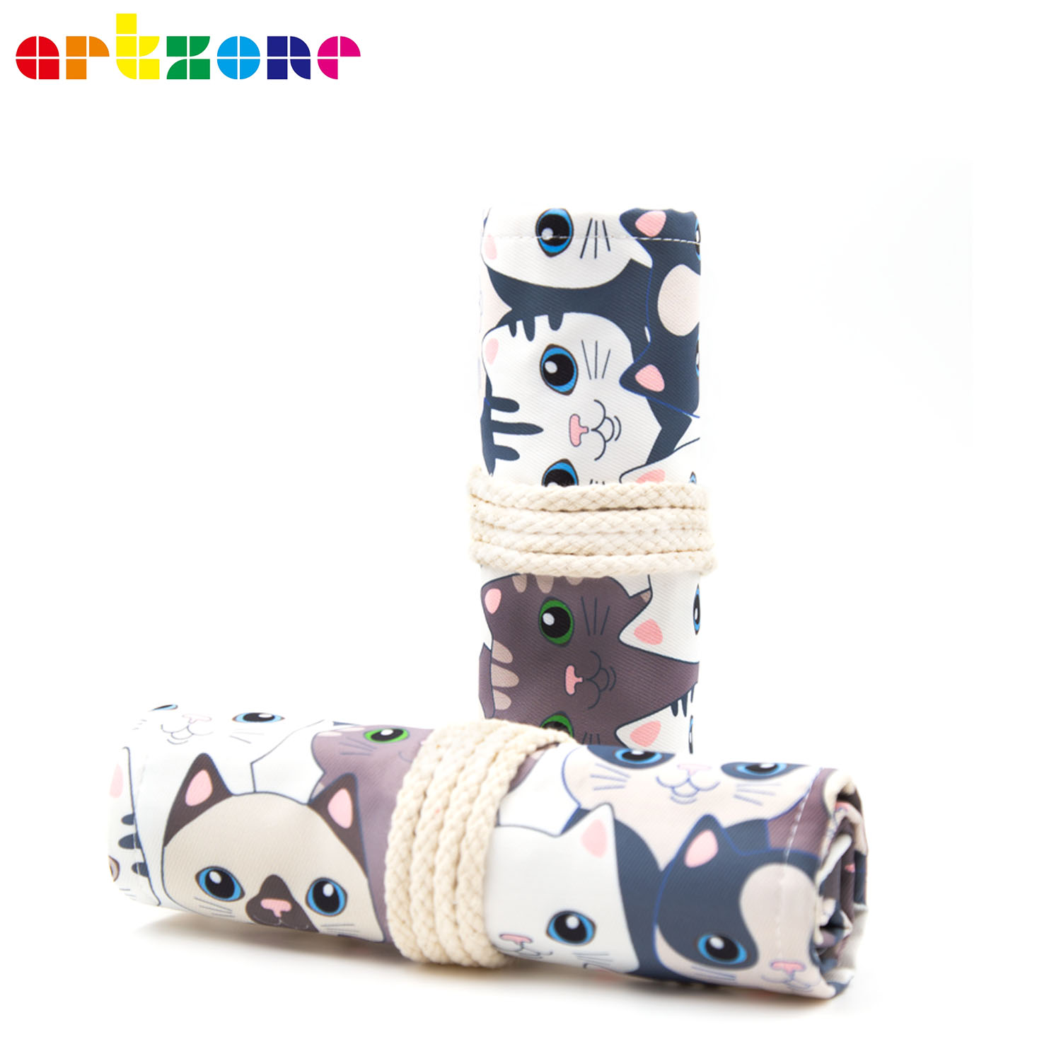 Pen Pouch Roll - 48 lubang kotak pensil seni tas