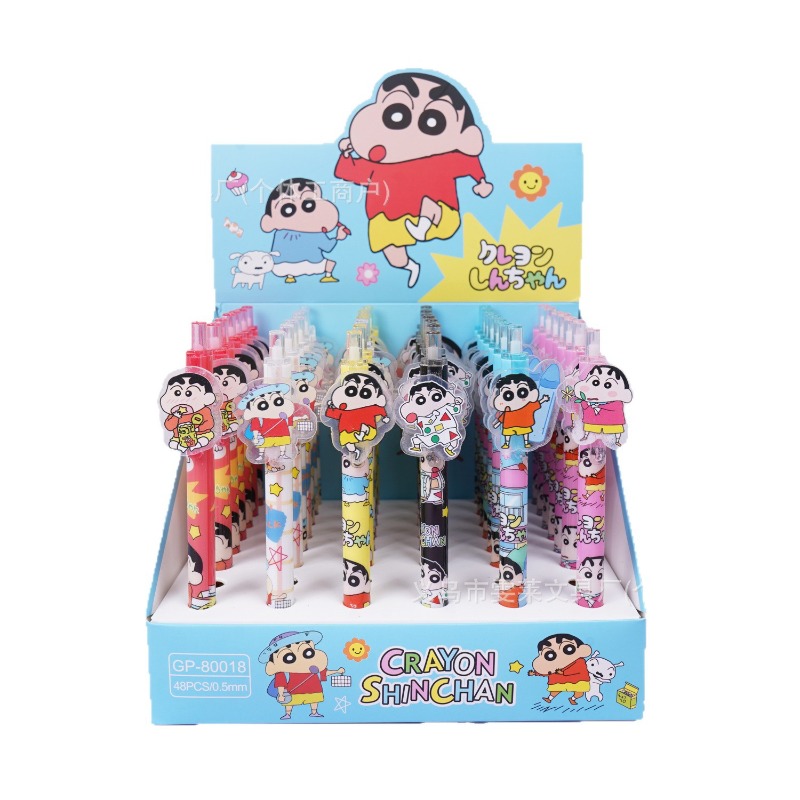 Office Stationery And Supply - 48 Buah/Kotak Pena Titik Crayon Shinchan