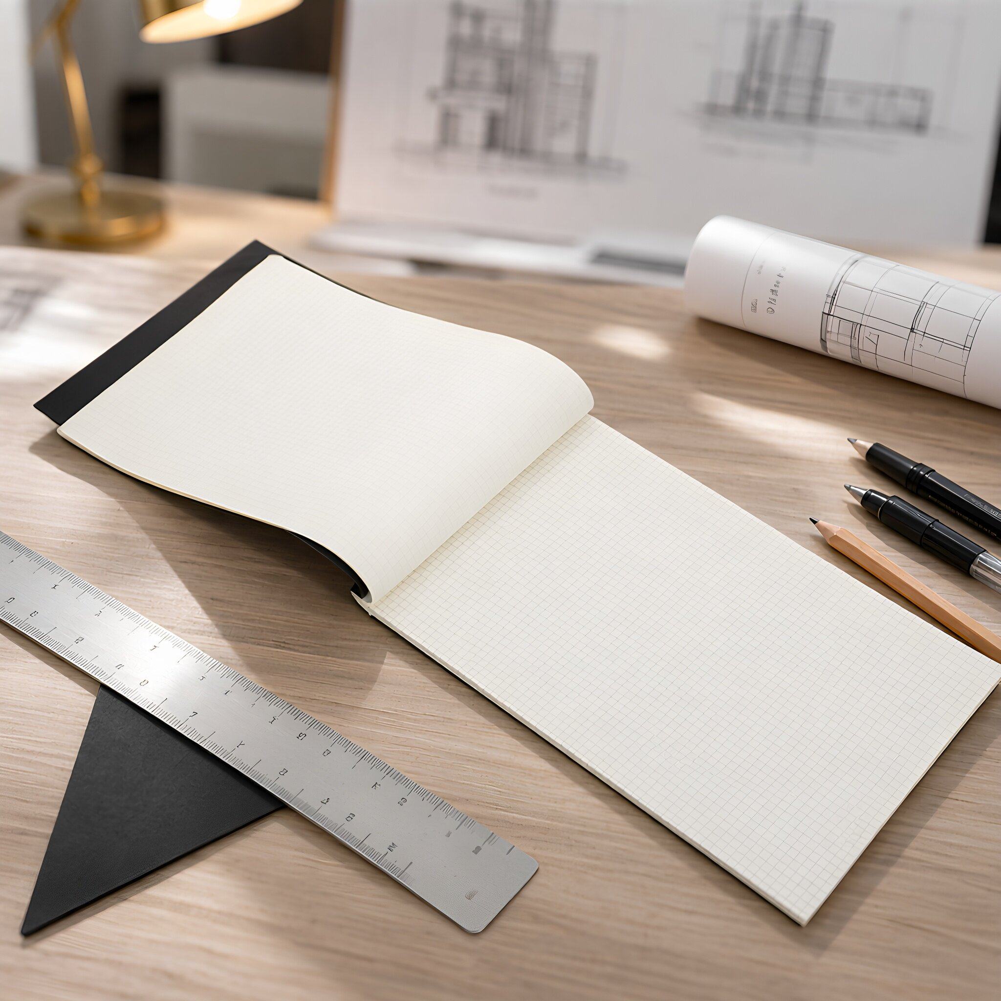 Graph Paper Pad - 80 Lembar Kertas Grafik Teknik A4,