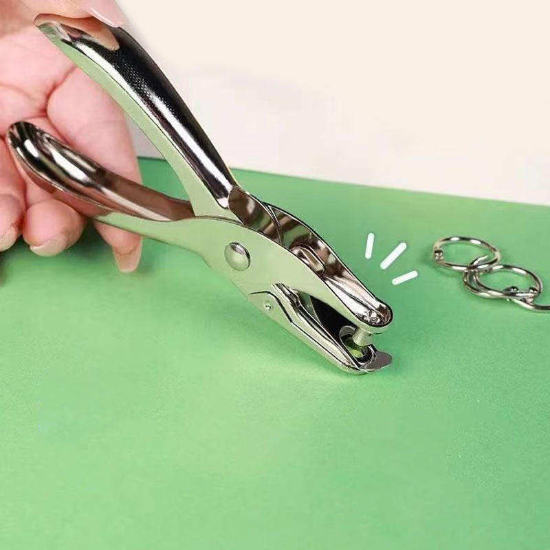 Paper Punch 3 Hole - Alat Pelubang Kertas Genggam Berbahan Logam,