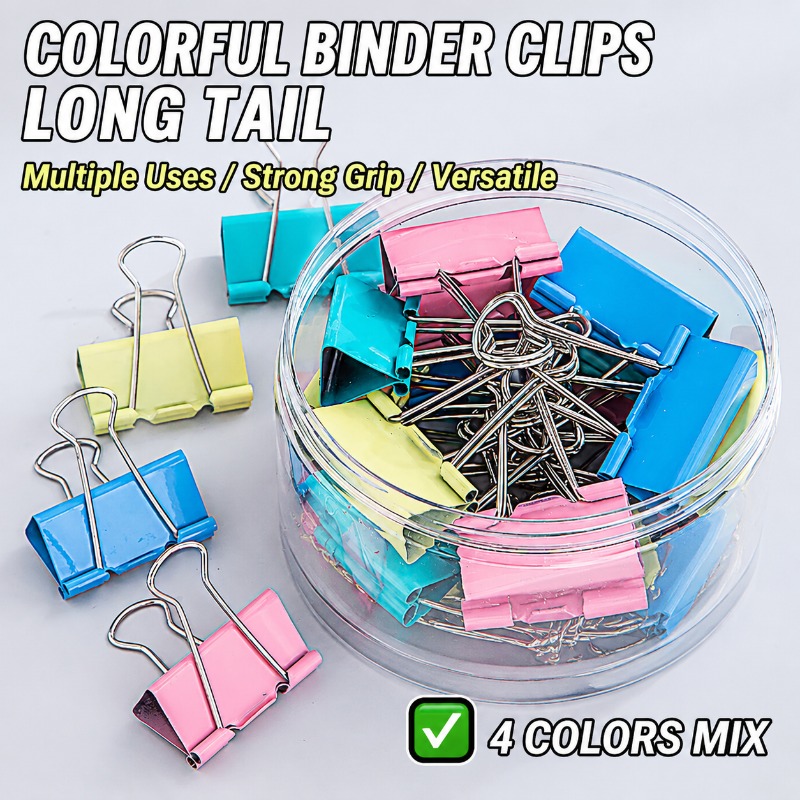 40PCS/Set Klip Binder Logam Pa - Office Stationery And Supply ulasan dan harga