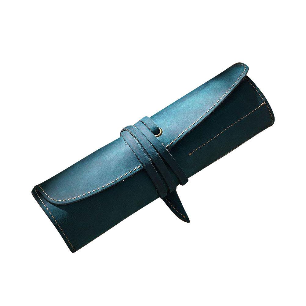 Kotak Pena Vintage - Biru, Tem - Pen Pouch Roll ulasan dan harga