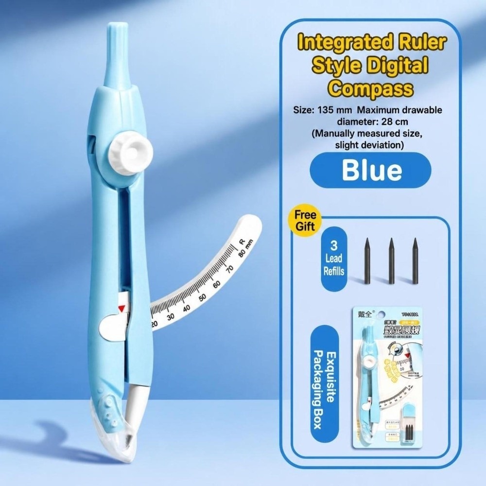 Kompas Digital dengan Layar Di - Compass Geometry Set ulasan dan harga