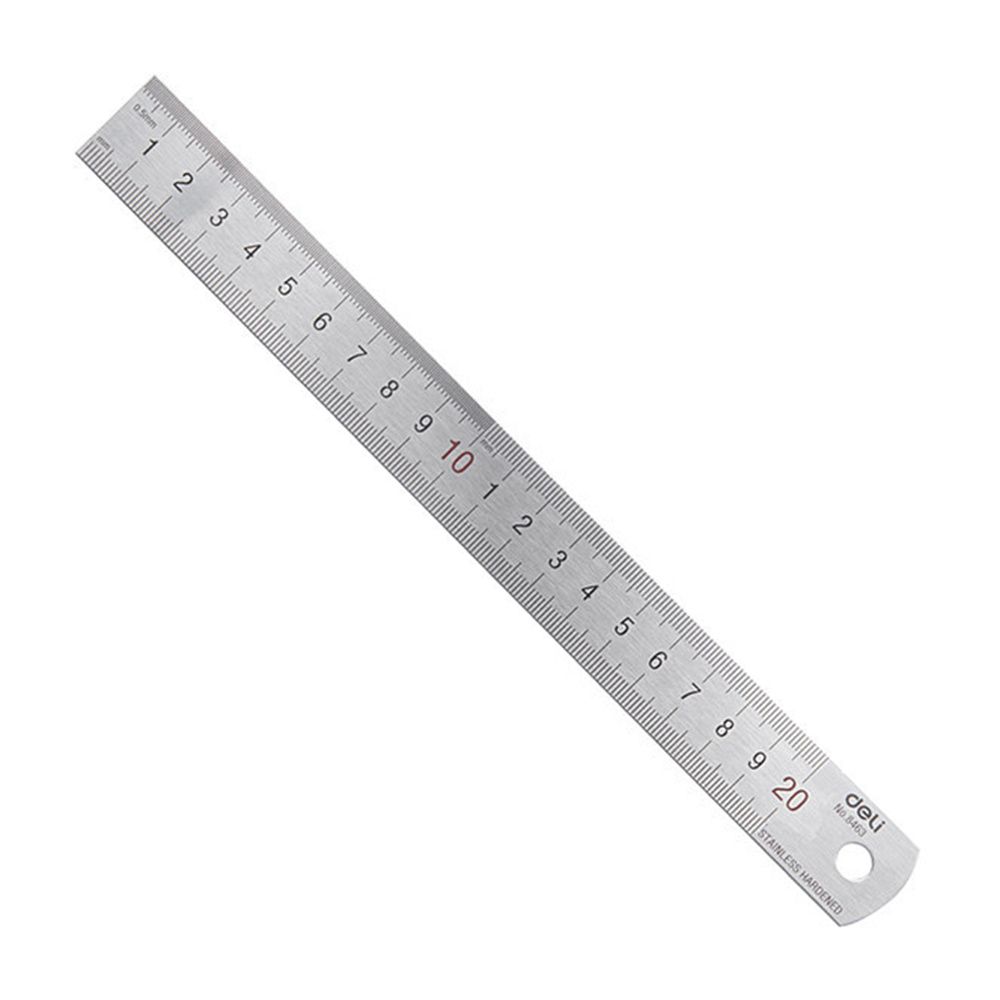 Deli 20cm penggaris lurus loga - Stationery Office And School Supply Stores ulasan dan harga