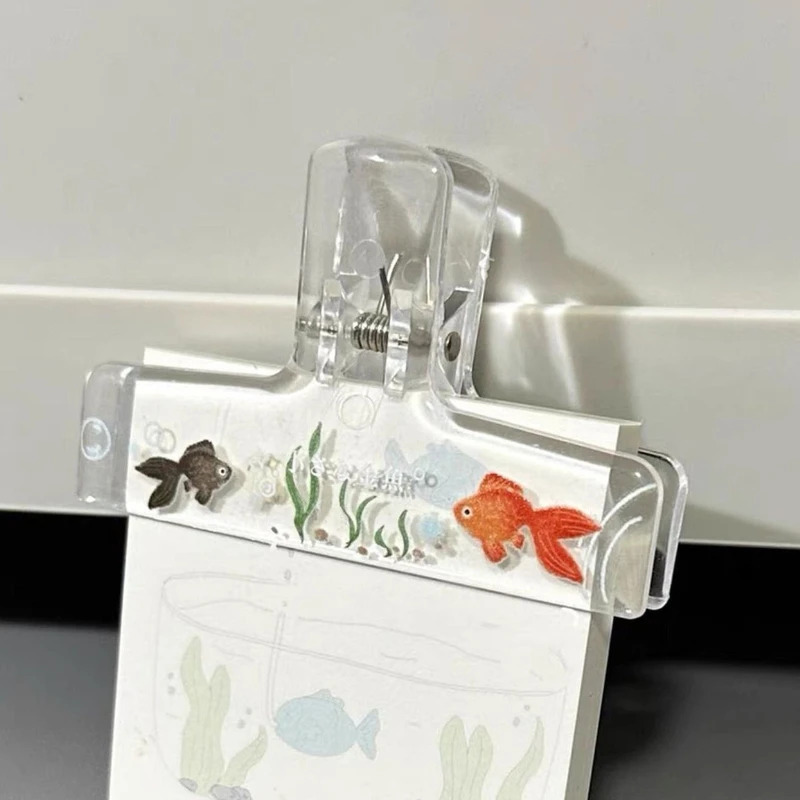 1 Buah Klip Binder Ikan Mas Ak - Binder Clip Assorted ulasan dan harga