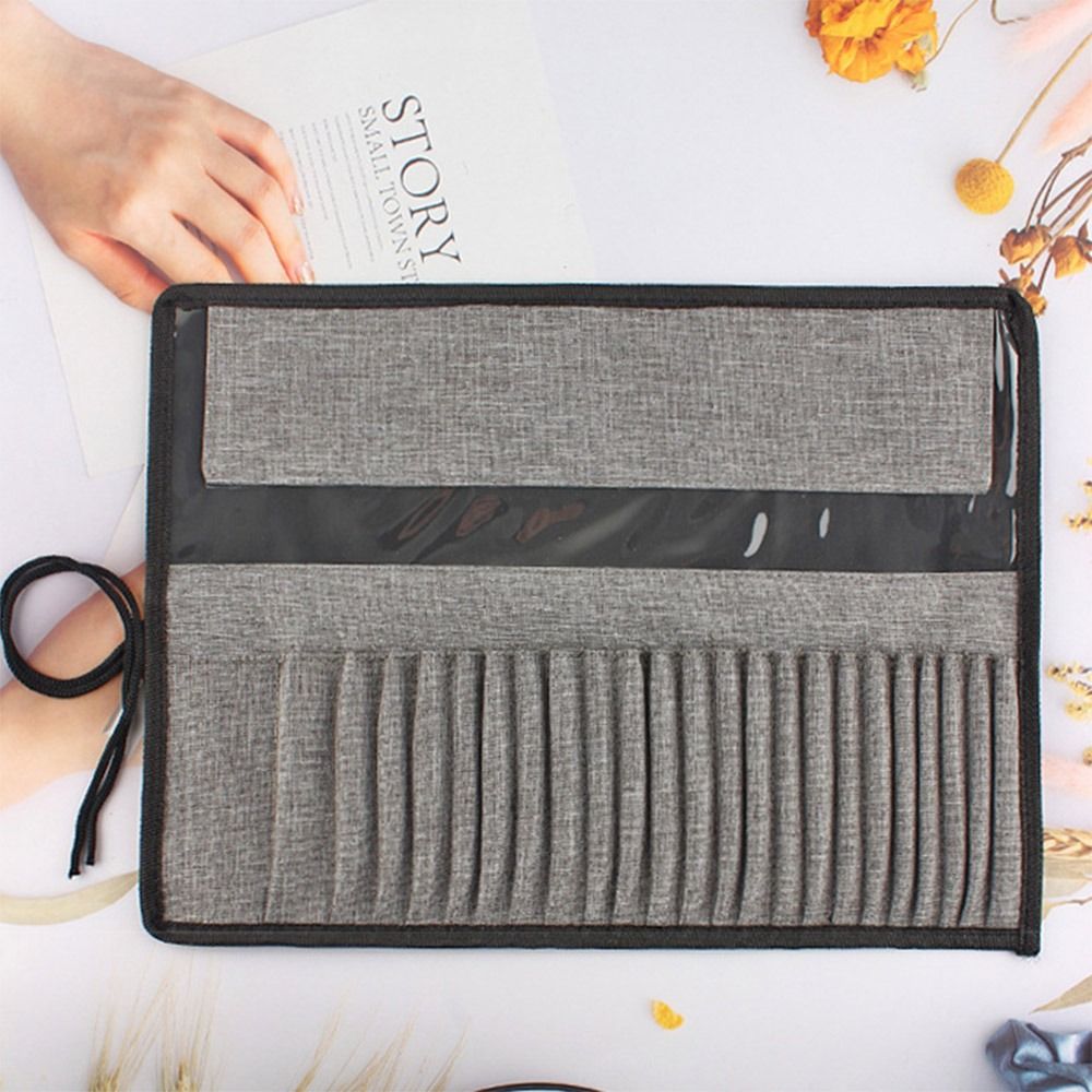 Kantong Penyimpanan Kuas Lukis - Pen Pouch Roll ulasan dan harga