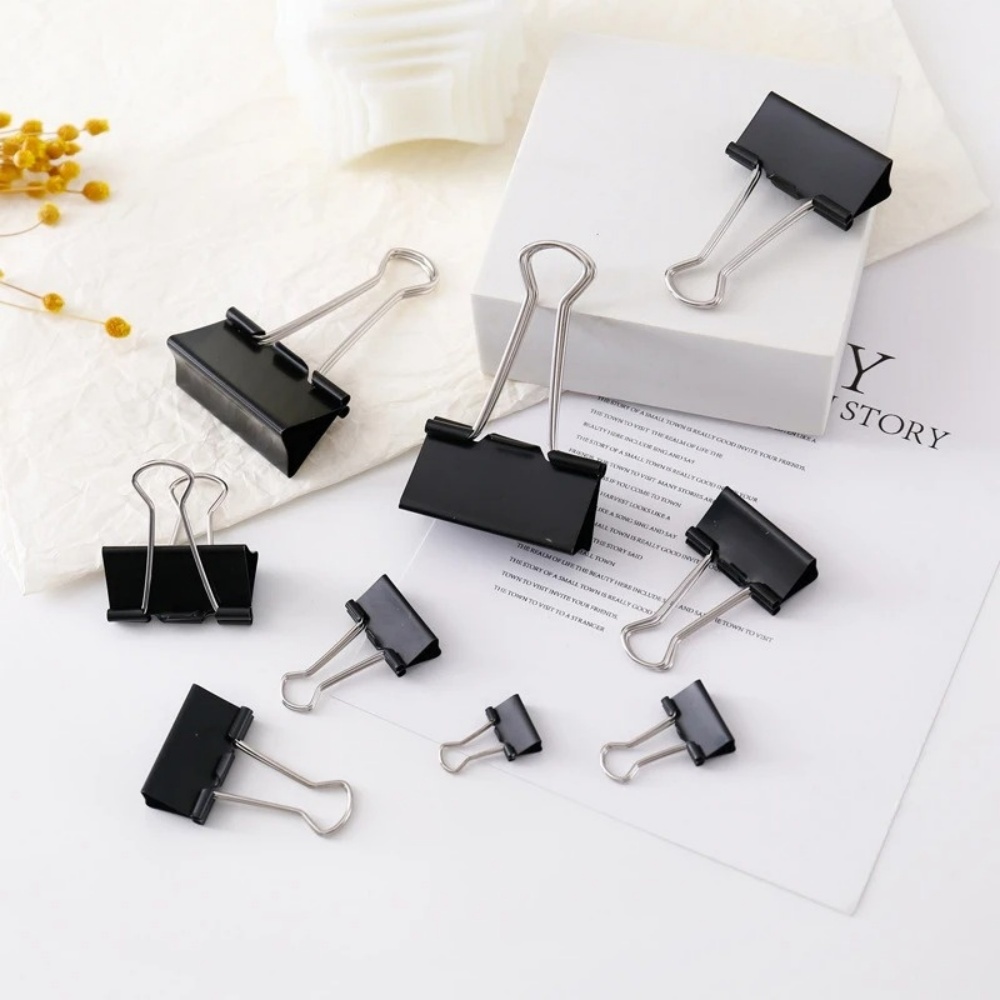 Klip Binder Hitam Klip Lipat 1 - Binder Clip Assorted ulasan dan harga