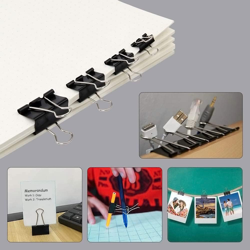 Klip Binder Hitam Klip Lipat 1 - Binder Clip Assorted ulasan dan harga