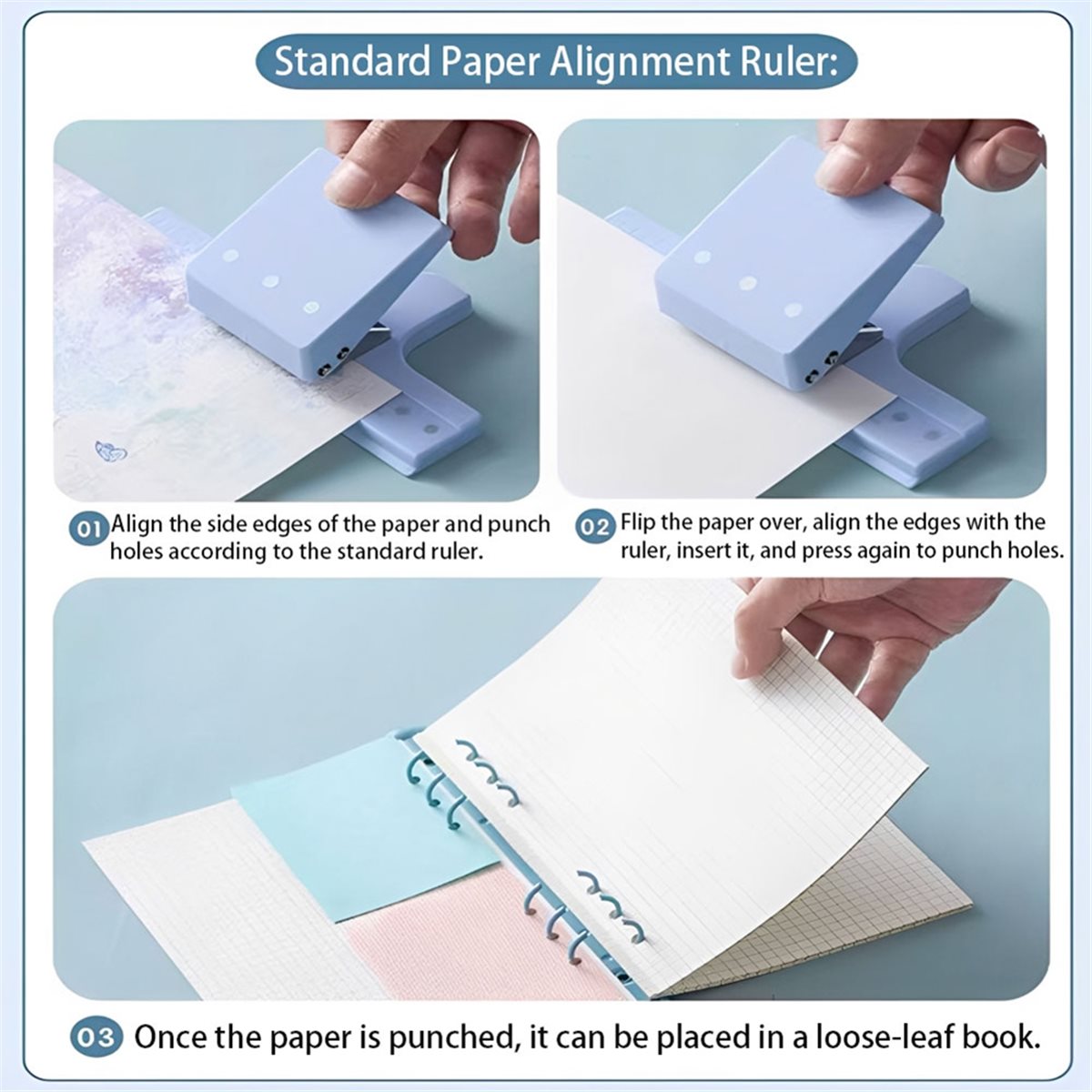 【Kupon Pengguna Baru!】Pengebor - Paper Punch 3 Hole ulasan dan harga