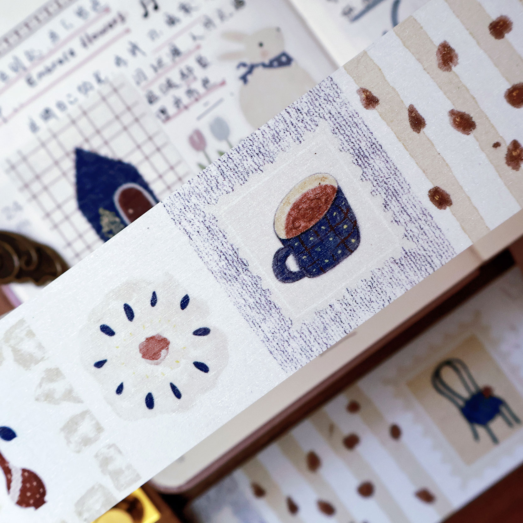 YiEr Studio Vintage Old Melody - Washi Tape Set ulasan dan harga