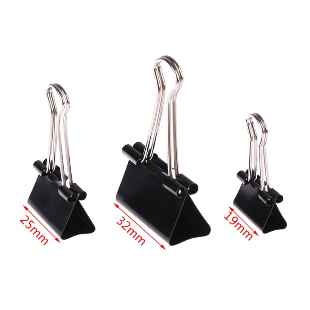 10 Buah Klip Pengikat Logam 19 - Binder Clip Assorted ulasan dan harga