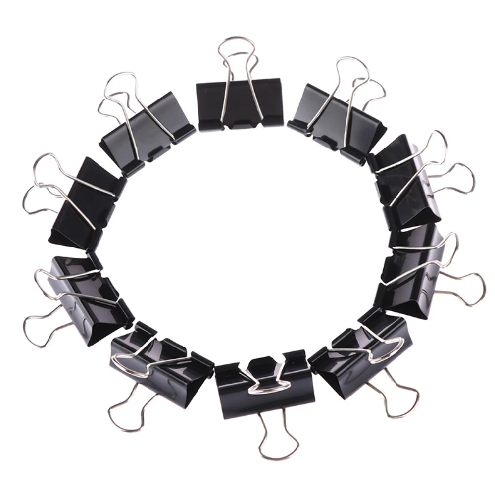 10 Buah Klip Pengikat Logam 19 - Binder Clip Assorted ulasan dan harga