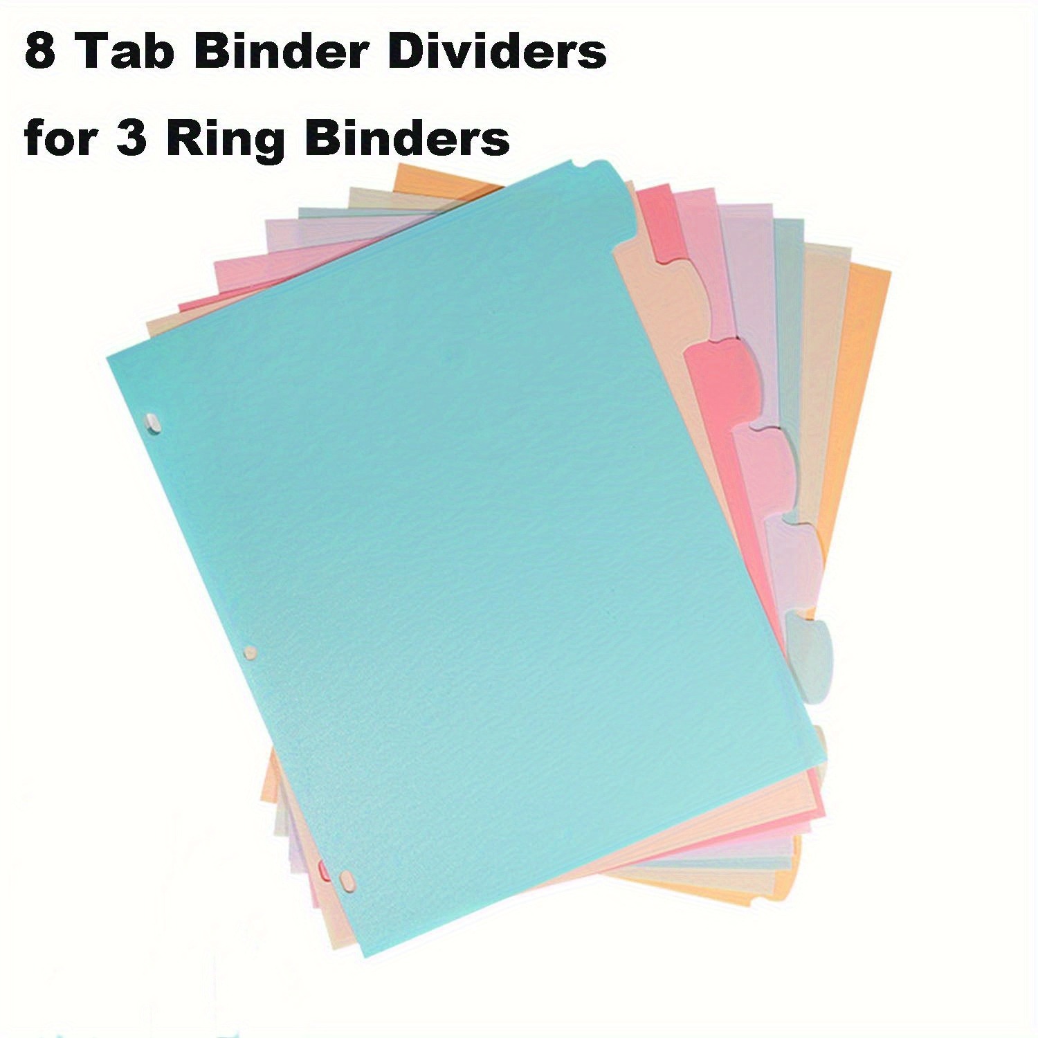 8 Pembagi Binder Tab untuk Bin - Paper Punch 3 Hole ulasan dan harga
