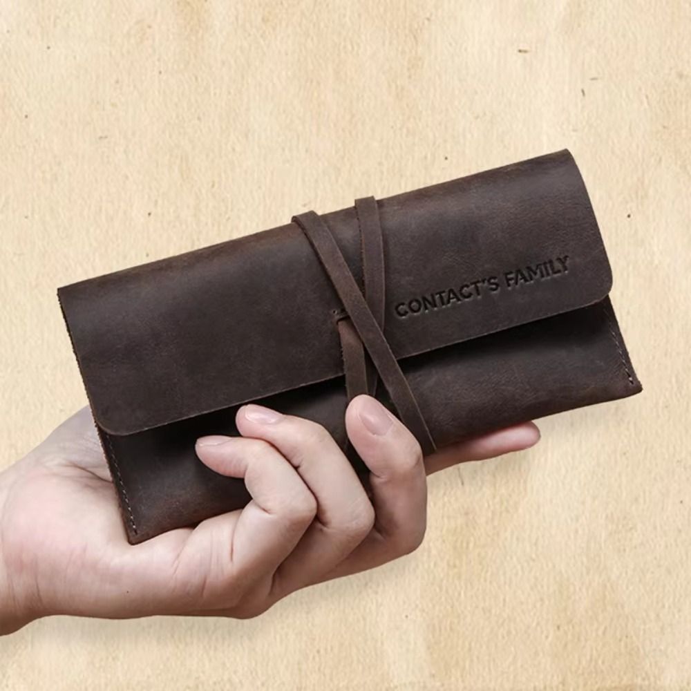 Kotak Pensil Kulit Retro denga - Pen Pouch Roll ulasan dan harga